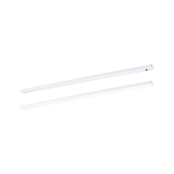 Luminaires meuble kit démarrage inline 55cm 2x 6w 750lm 3000k pir 230/24v blanc