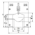 Transformateur intensité - 400/5 a - fam rm70-e4a - 30.5 mm - cl 0.2s - 5 va