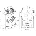 Polier Transformateur de courant diam 42 mm 1000/5A classe 1 5VA