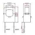 Ti ouvr clip 200/5a, ecs24, cl 1, 1.5va, diam.24 mm, longueur fil : 3 mètre