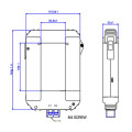 Ti ouvr clip 1000/5a, ecs90, cl 0.5, 5va, 90x50 mm