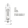 Polier Compteur Modulaire Monophasé 100 A avec transformateur de courant, simple tarif CE