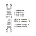 Polier Compteur modulaire monophasé 80A certifié MID