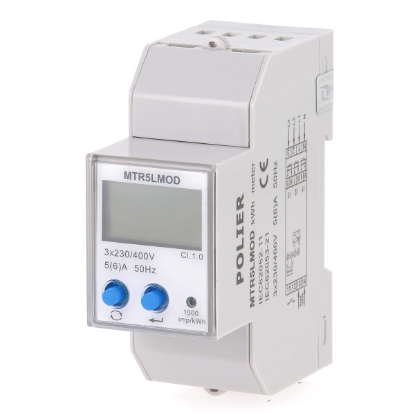 Polier Compteur Modulaire Tetra 5 ou 1 A (TC) MODBUS simple tari