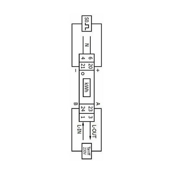 Compteur Modulaire Polier mono 45 A Double Tarif MID