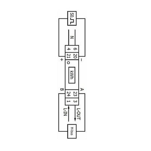 Polier Compteur Modulaire mono 45 A MBUS MID