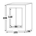 Polier Transformateur de courant ouvrant 80 x 120 mm 1000/5 classe 1 10VA