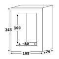 Ti ouvr 2500/5a, tp816, cl 1, 15va, 160x80 mm, ce