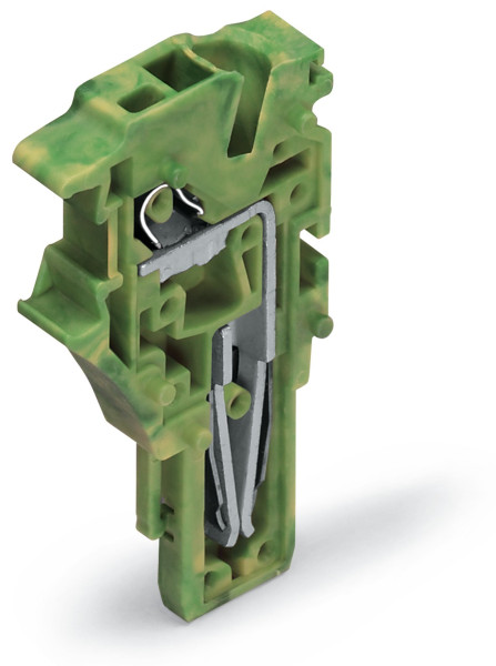 X-coms : connecteur femelle d'extrémité 1c / 1 pôle / vert-jaune