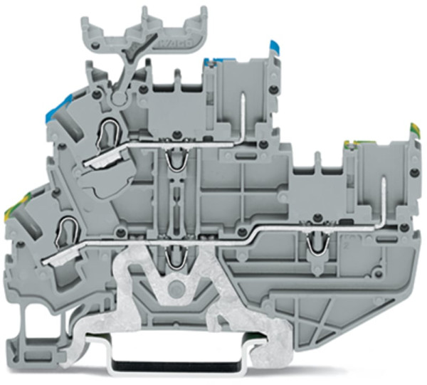 Borne base 2et.1c.protection gris