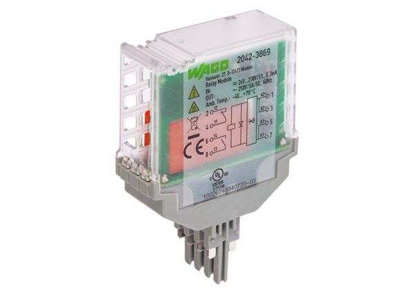 Rel 230 vac/vdc relais avec 1 r et 1 t