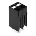 Borne pour circuits imprimés thr bouton-poussoir 1,5mm² pas3.5mm 2 pôles, noir