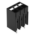 Borne pour circuits imprimés thr bouton-poussoir 1,5mm² pas3.5mm 3 pôles, noir