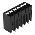 Borne pour circuits imprimés thr bouton-poussoir 1,5mm² pas3.5mm 6 pôles, noir