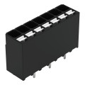 Borne pour circuits imprimés thr bouton-poussoir 1,5mm² pas3.5mm 7 pôles, noir