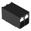 Borne pour circuits imprimés thr bouton-poussoir 1,5mm² pas3.5mm 2 pôles, noir