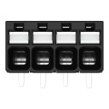 Borne pour circuits imprimés thr bouton-poussoir 1,5mm² pas3.5mm 4 pôles, noir