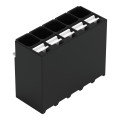 Borne pour circuits imprimés thr bouton-poussoir 1,5mm² pas3.5mm 5 pôles, noir