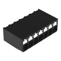 Borne pour circuits imprimés thr bouton-poussoir 1,5mm² pas3.5mm 7 pôles, noir