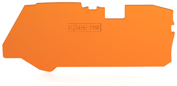 Plaque d'extrémité et intermédiaire épaisseur 1 mm, orange