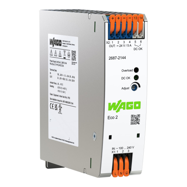 Alimentation à découpage eco 2 monophasée 230 v ac / 24 v dc - 5 a