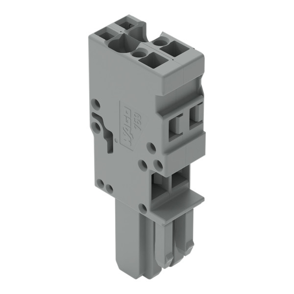 Connecteur femelle 1c, avec détrompeurs, 2 pôles /'r'=4 mm²