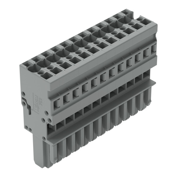 Connecteur femelle 1c, avec détrompeurs, 12 pôles /'r'=4 mm²