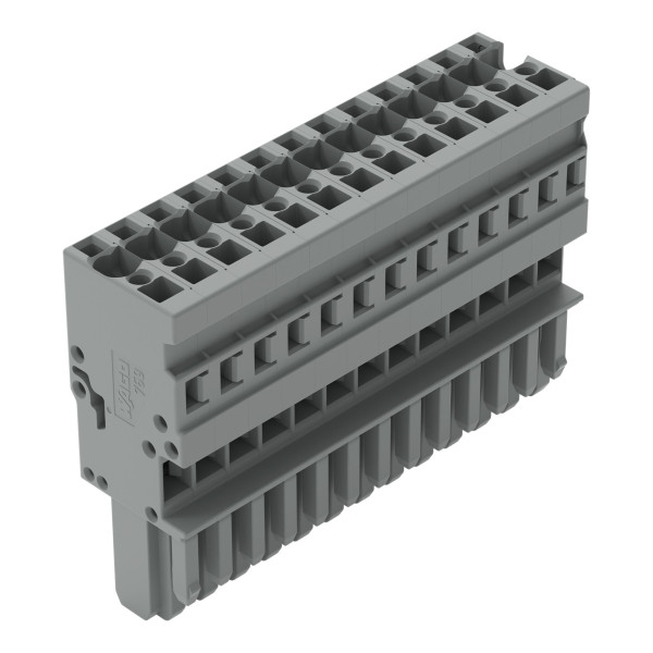 Connecteur femelle 1c, avec détrompeurs, 13 pôles /'r'=4 mm²