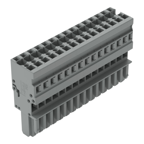 Connecteur femelle 1c, avec détrompeurs, 15 pôles /'r'=4 mm²