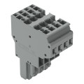 Connecteur femelle 2c, avec détrompeurs, 4 pôles /'r'=4 mm²