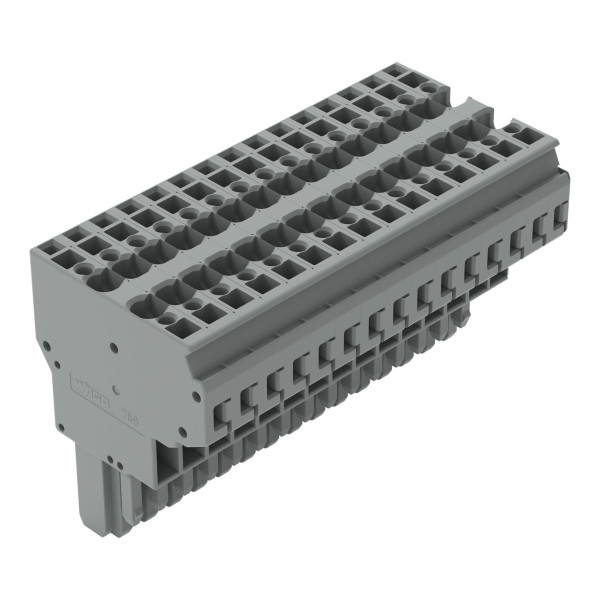 Connecteur femelle 2c, avec détrompeurs, 15 pôles /'r'=4 mm²