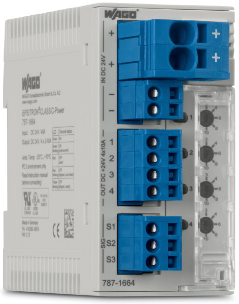 Disjoncteur électronique 24 v dc - 4 canaux 2...10 a (manchester)