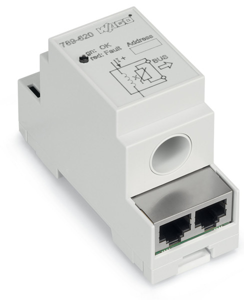 Capteur de courant 0-80a dc - modbus rs485- 2x rj45 alim 24vdc