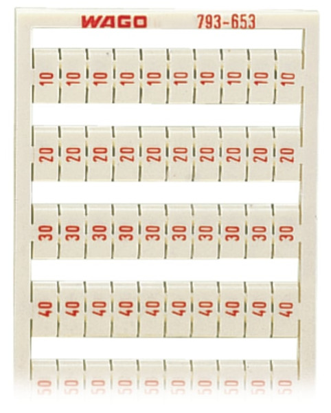 Marquage wmb vertical 10,20, ... 50 (20x)