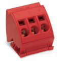 Bloc de barres collectrices 16 mm² (3 pts) rouge