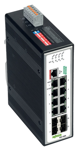 Switch profinet administrable 8 ports 1000base-t - 4 slots sfp 1000