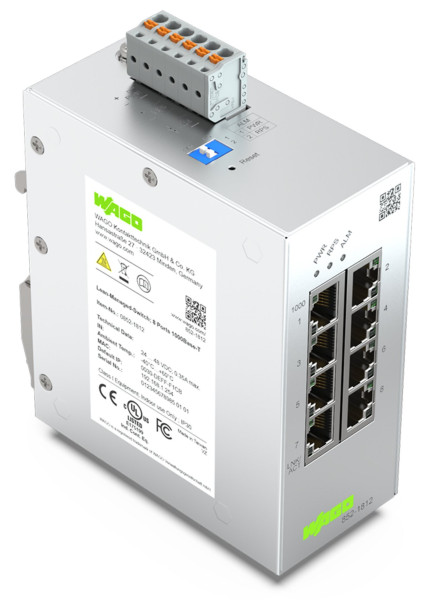 Switch ethernet administrable lean 8 ports 1000base-tx