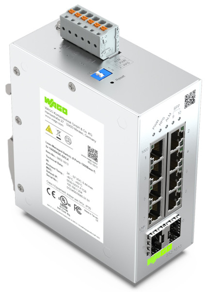 Switch ethernet administrable lean 8 ports 1000base-tx - 2 slots sfp 1000