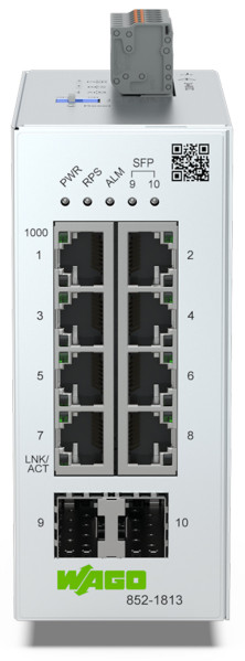 Switch ethernet administrable lean 8 ports 1000base-tx - 2 slots sfp 1000