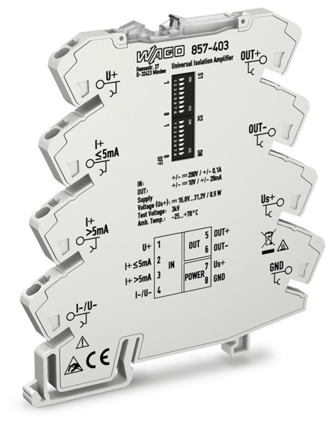 Amplificateur isolateur bipolaire configurable tension