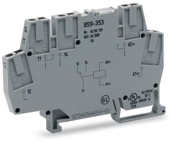 Borne relais 48 vac/dc 1u