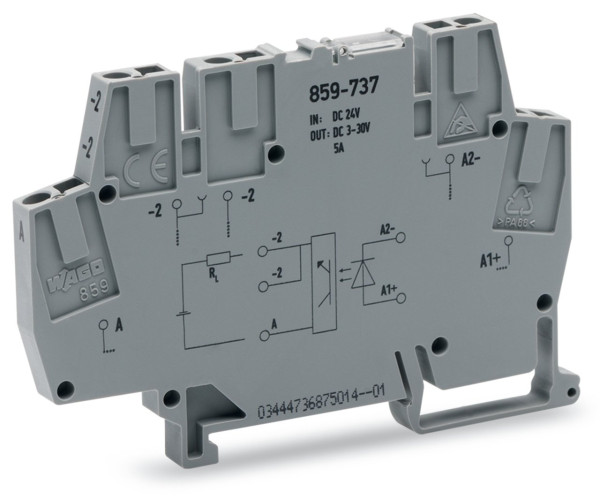 Optocoupleur 6mm 24v/24vdc/5a/inve