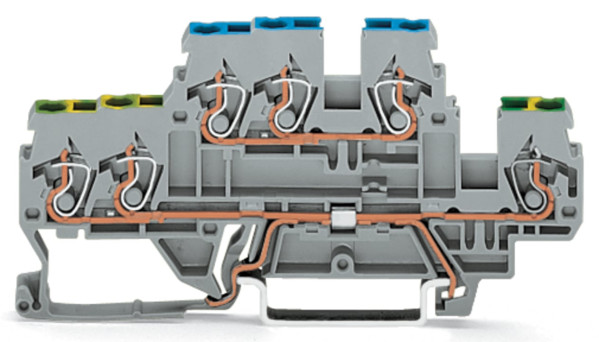 Borne 2 étages de protection, 3c pe/n