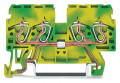 Borne de passage 4c / 2,5 mm² / vert-jaune