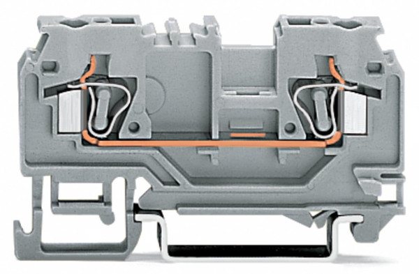 Borne de passage 2c / 4 mm² / cfmc / orange