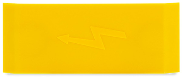 Obturateur de protection de signalisation de danger, jaune