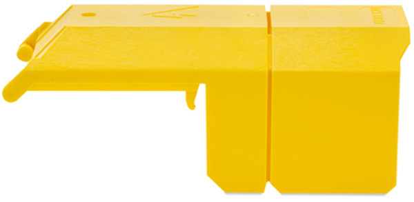 Profil de supérieur pour borne à tige , 120 mm², jaune