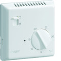 Thermostat ambiance électronique saillie chauf élec avec entrée fil pilote 230v