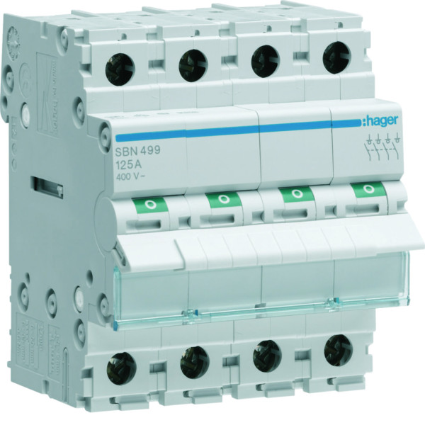 Interrupteur modulaire 4 pôles 125a