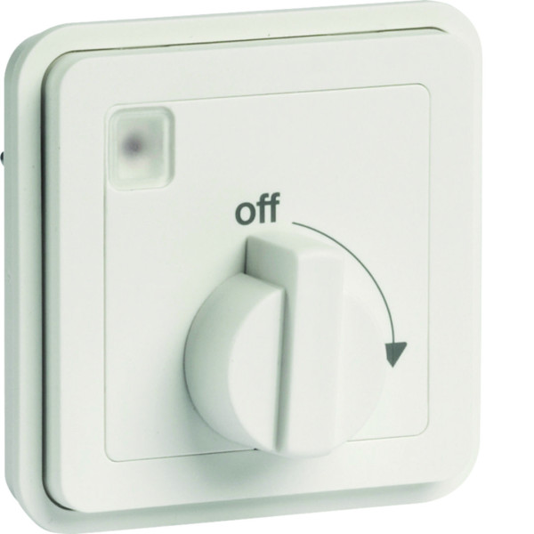 Cubyko minuterie bouton rotatif associable blanc ip55